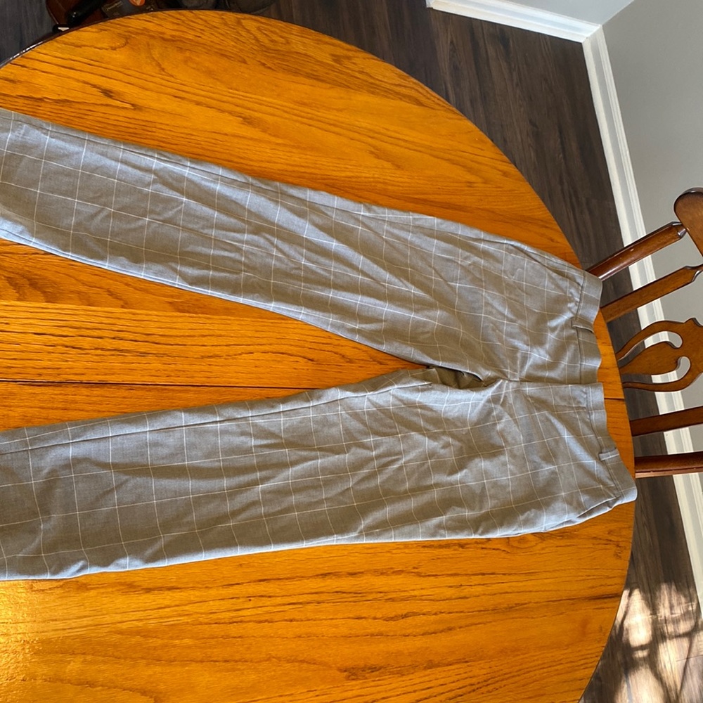 H&M Plaid slim fit slacks